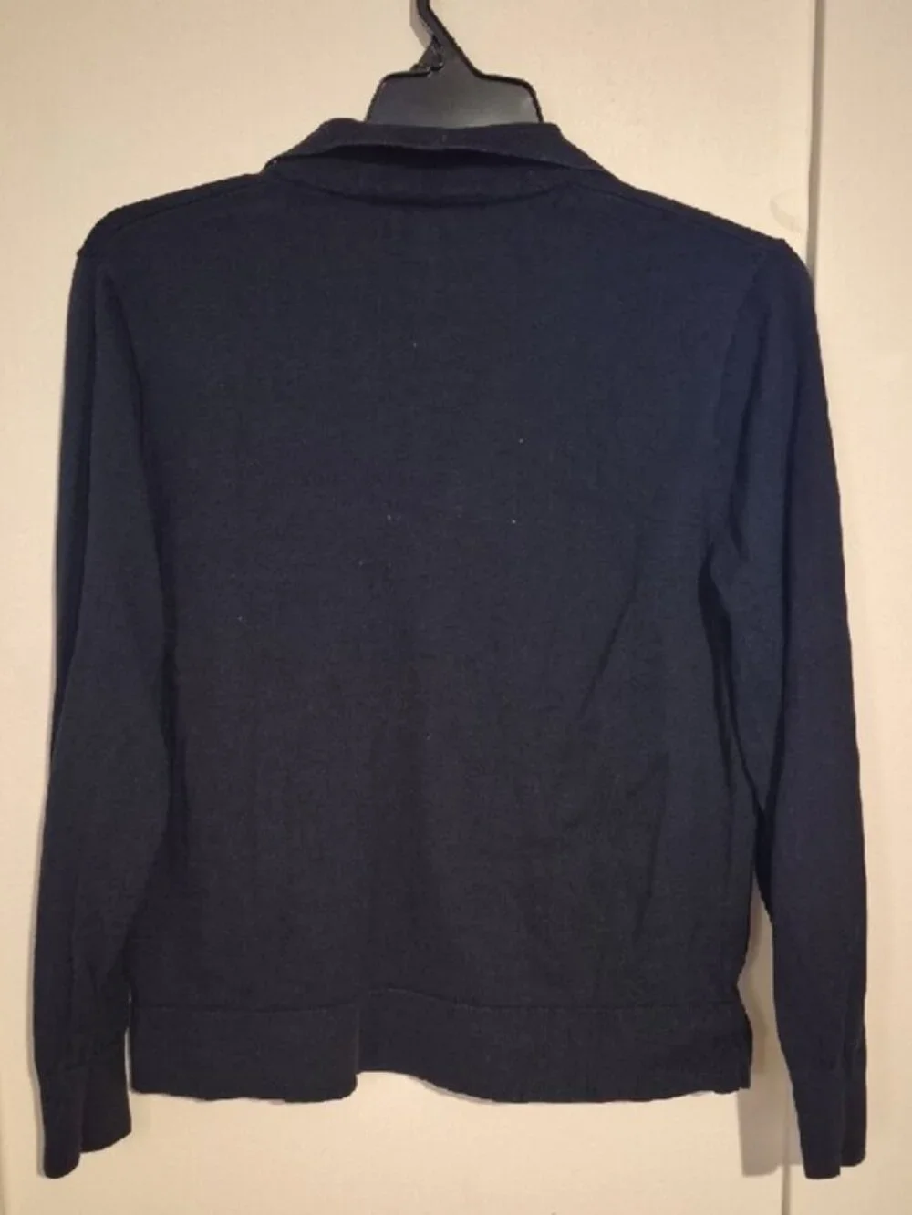 J. Crew Black Collared Pullover Sweater